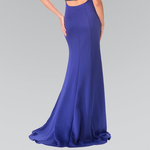 Crew Neck Sheath Shape Prom Dress GSGL2306 - Picture 5 of 7